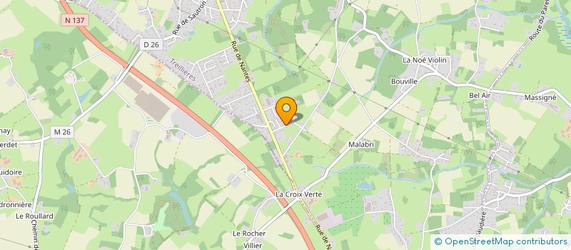 localisation de l'entreprise 540 091 022 à TREILLIERES