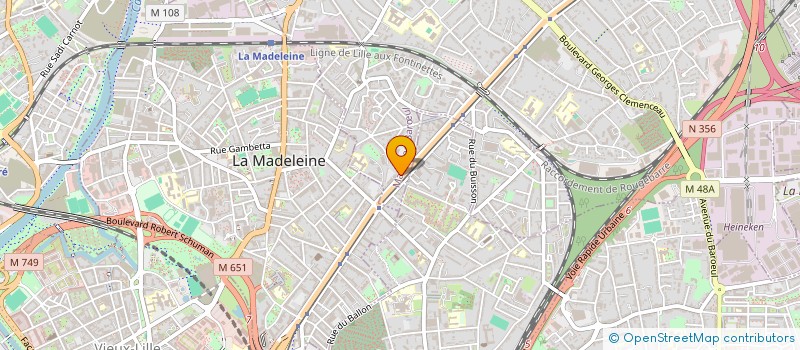 localisation de l'entreprise 549 R à MARCQ-EN-BARŒUL