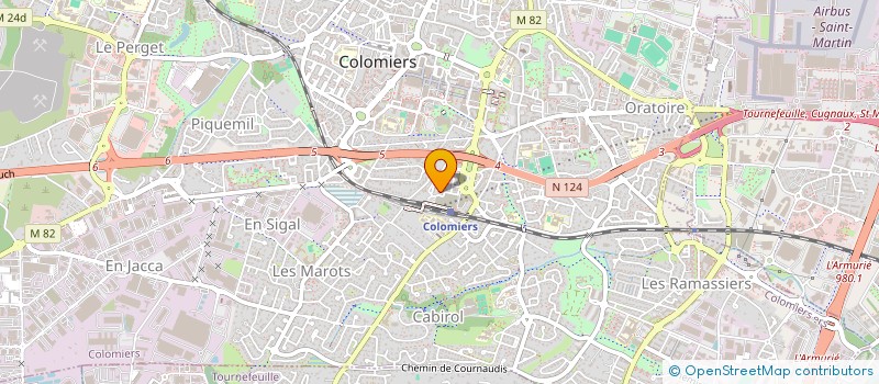 localisation de l'entreprise 54H CHRONO à COLOMIERS