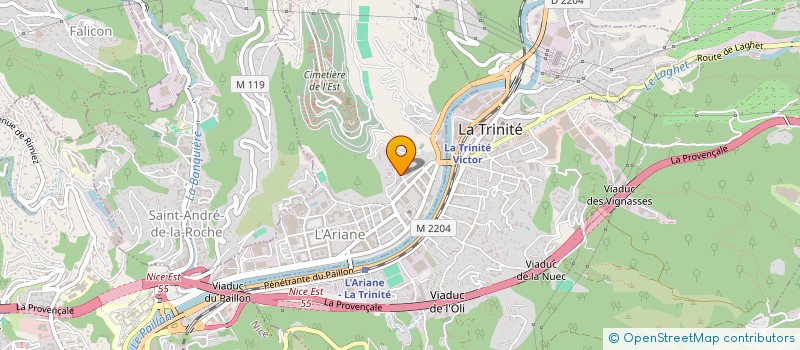 localisation de l'entreprise 55 BOULEVARD MARECHAL JUIN  NICE