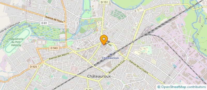 localisation de l'entreprise 55 ET PLUS à CHATEAUROUX