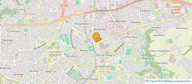 localisation de l'entreprise 55 GOUESNOU  BREST