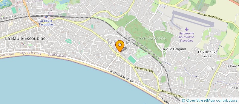 localisation de l'entreprise 55 GTR  LA BAULE-ESCOUBLAC