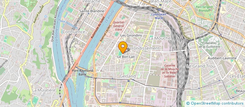 localisation de l'entreprise 55 RUE FELIX BRUN  LYON