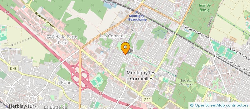 localisation de l'entreprise 55 S.LAUNAY  MONTIGNY-LES-CORMEILLES