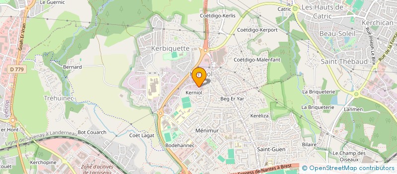 localisation de l'entreprise 56 EQUIPEMENTS GRANDES CUISINES  VANNES