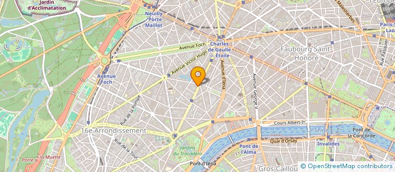 localisation de l'entreprise 56 GENERAL KLEBER  PARIS