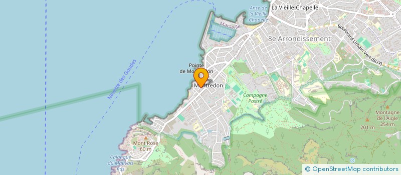 localisation de l'entreprise 56 MONTREDON  MARSEILLE