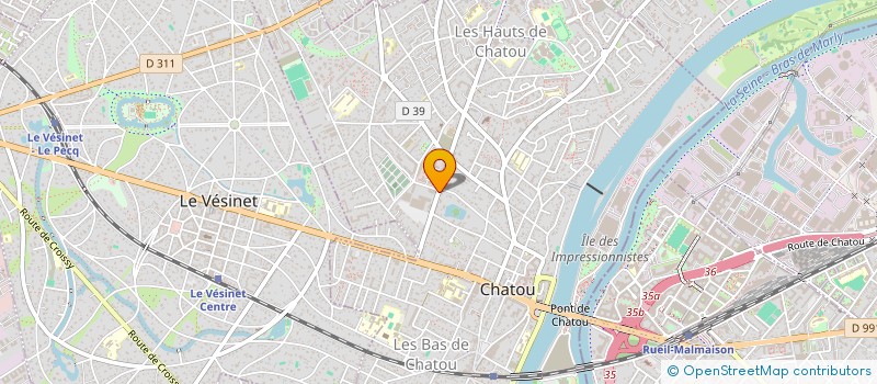 localisation de l'entreprise 57  CHATOU