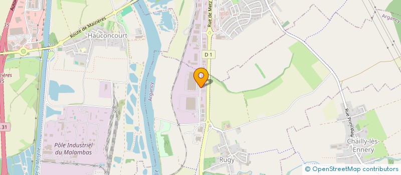 localisation de l'entreprise 57 ATM  ARGANCY