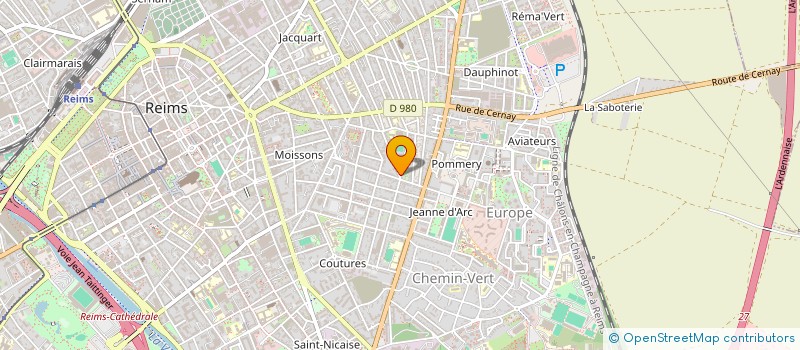 localisation de l'entreprise 57 GRANDVAL  REIMS