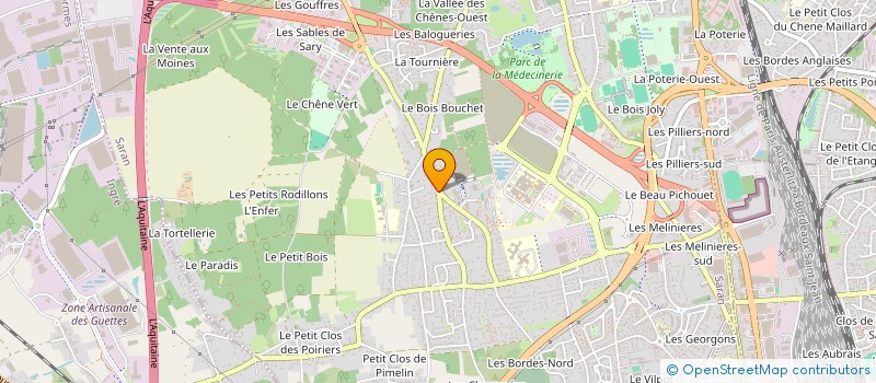 localisation de l'entreprise 577 OAC à SARAN