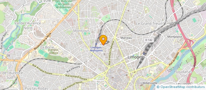 localisation de l'entreprise 58 AV. ADRIEN TARRADE LIMOGES à LIMOGES