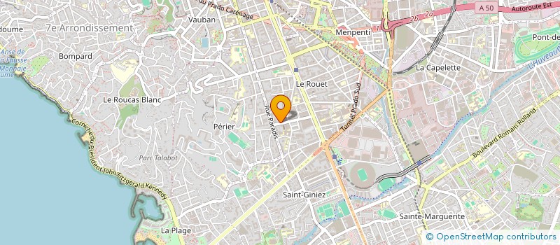 localisation de l'entreprise 58 BD RODOCANACHI à MARSEILLE