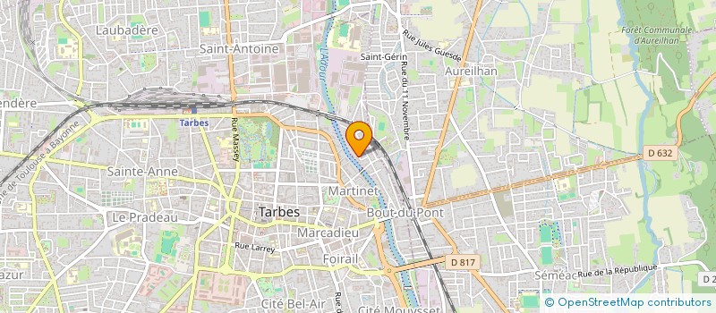 localisation de l'entreprise 58 DU VIGNEMALE  TARBES