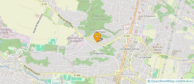 localisation de l'entreprise 58 RUE PIERRE BROSSOLETTE  MONTLHERY