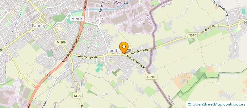 localisation de l'entreprise 59 BITS : ATELIERS DE DECOUVERTE INFORMATIQUE  TOUFFLERS