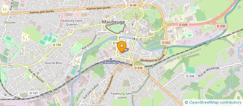 localisation de l'entreprise 59 EXPERTISE IMMOBILIERE  MAUBEUGE