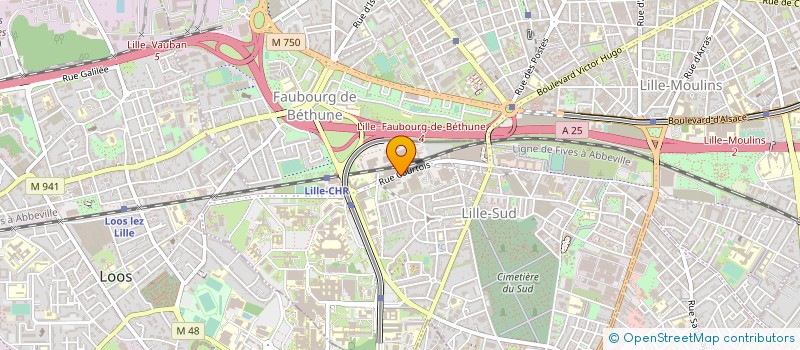 localisation de l'entreprise 59 MH à LILLE