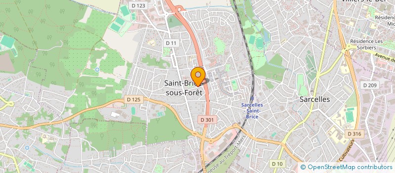 localisation de l'entreprise 59 RUE DES ROSIERS à SAINT-BRICE-SOUS-FORET