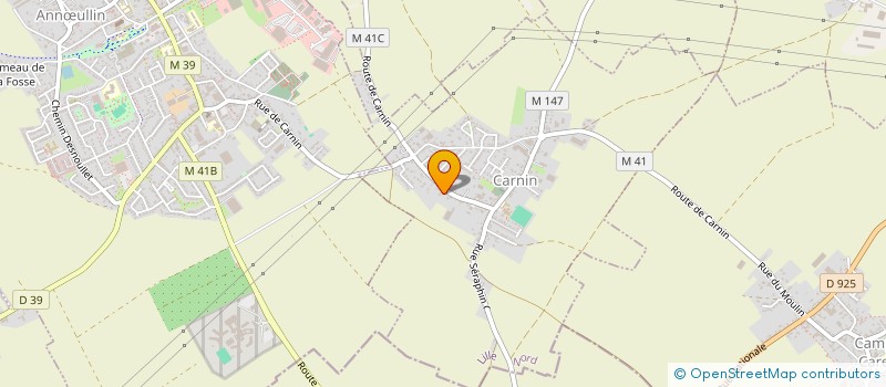 localisation de l'entreprise 59 RUE PAUL BERT  CARNIN