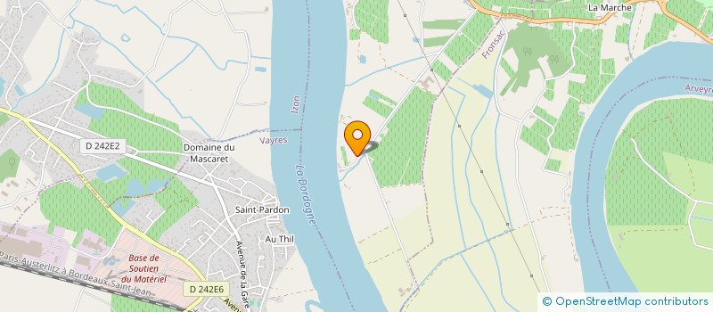 localisation de l'entreprise 597 240 662   PETIT-PALAIS-ET-CORNEMPS