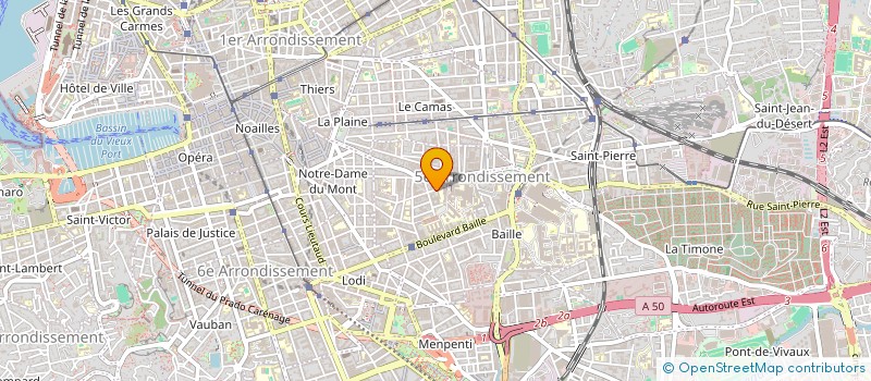 localisation de l'entreprise 5A ASS ACTEURS ALCOOLOGIE AUTRES ADDICTIONS à MARSEILLE