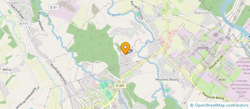 localisation de l'entreprise 5A DEVELOPPEMENT  MOURENX