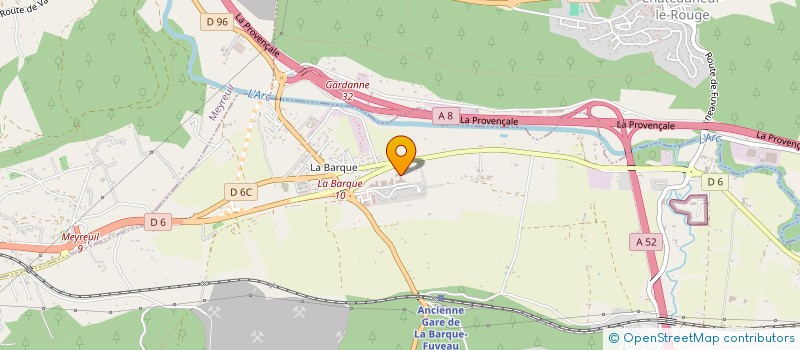 localisation de l'entreprise 5A FINANCES  FUVEAU