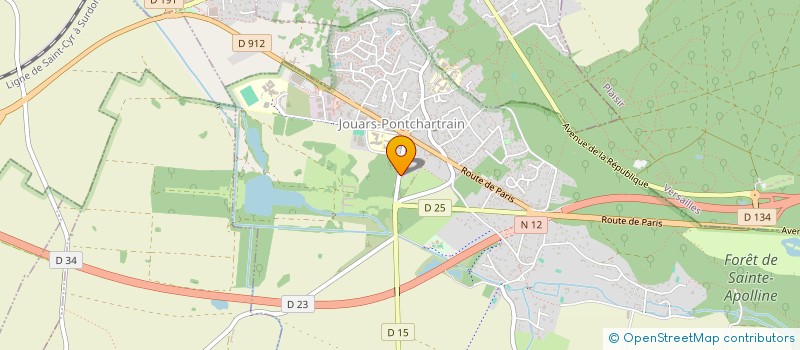 localisation de l'entreprise 5A6N  JOUARS-PONTCHARTRAIN