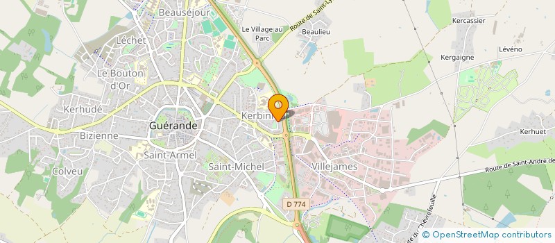 localisation de l'entreprise 5B  GUERANDE