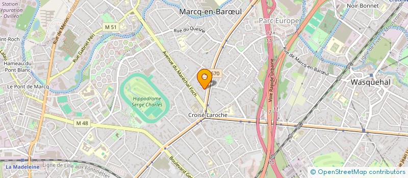 localisation de l'entreprise 5B COM à MARCQ-EN-BARŒUL