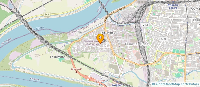 localisation de l'entreprise 5B CONCEPT à AVIGNON