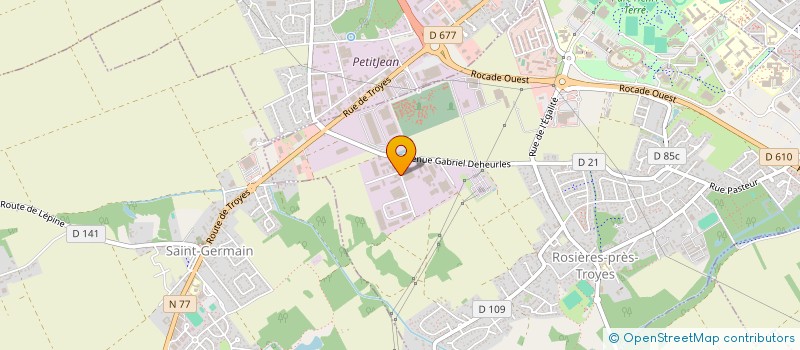 localisation de l'entreprise 5B IMMO  ROSIERES-PRES-TROYES