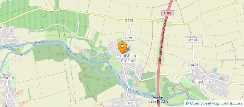 localisation de l'entreprise 5B IMMOBILIER  ERNOLSHEIM-BRUCHE