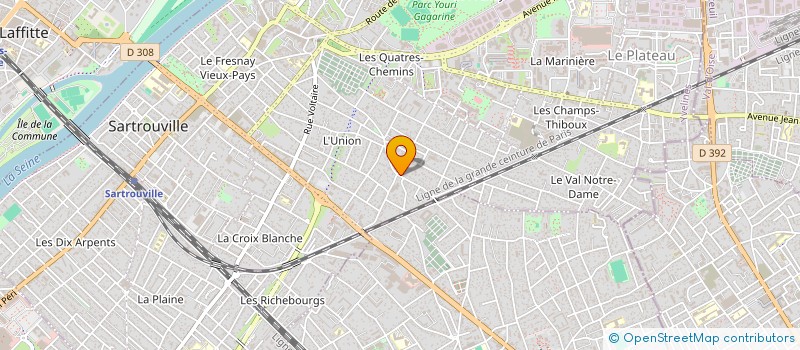 localisation de l'entreprise 5C  SARTROUVILLE