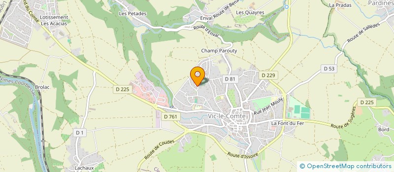 localisation de l'entreprise 5C PARTICIPATIONS  VIC-LE-COMTE