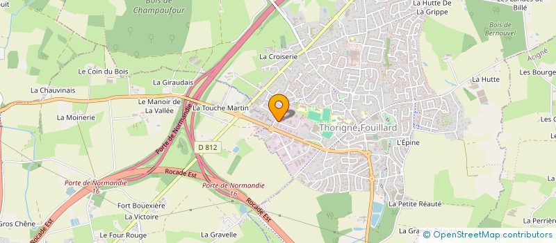 localisation de l'entreprise 5D  THORIGNE-FOUILLARD