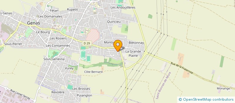 localisation de l'entreprise 5D IMMO  GENAS