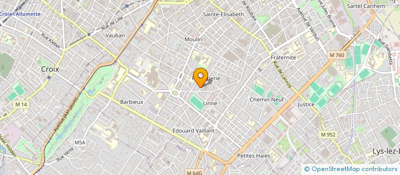 localisation de l'entreprise 5D INVESTISSEMENTS  ROUBAIX