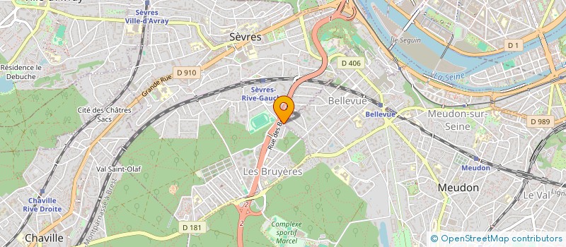 localisation de l'entreprise 5ECO+  MEUDON