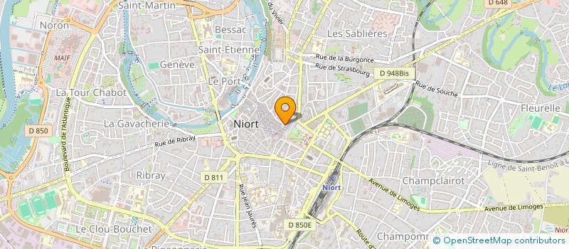 localisation de l'entreprise 5EM AVENUE à NIORT
