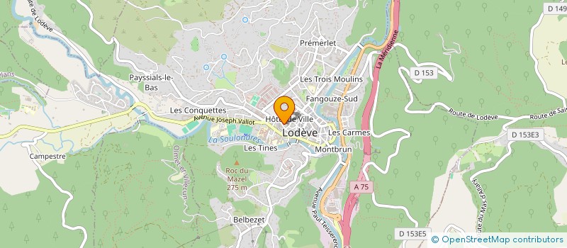 localisation de l'entreprise 5EME SAISON (ASSOCIATION AGRO-SYLVO-PASTORALE)  LODEVE