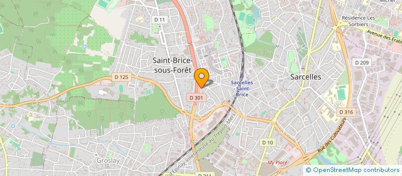 localisation de l'entreprise 5EME SENS IMMO à SAINT-BRICE-SOUS-FORET
