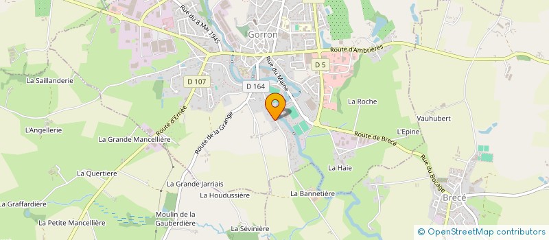 localisation de l'entreprise 5ETOILES  GORRON