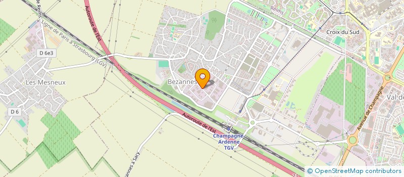 localisation de l'entreprise 5EUROS  BEZANNES