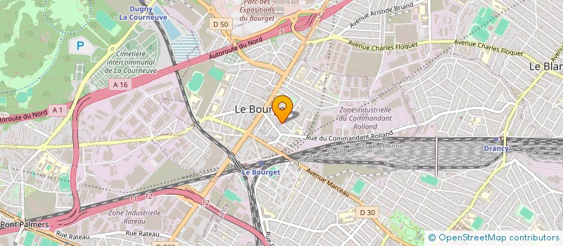 localisation de l'entreprise 5F TELECOM  LE BOURGET