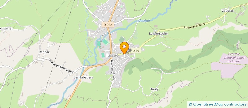 localisation de l'entreprise 5G à JUSSAC
