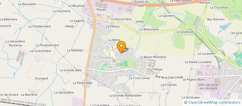 localisation de l'entreprise 5G  ETRELLES