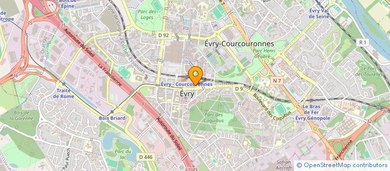 localisation de l'entreprise 5G SERVICES INGENIERIE & BTP à EVRY-COURCOURONNES